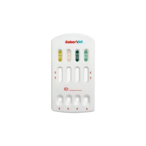 SaberVet Canine Distemper Virus/Parvovirus/Coronavirus/Giardia Antigen Combo Rapid Test